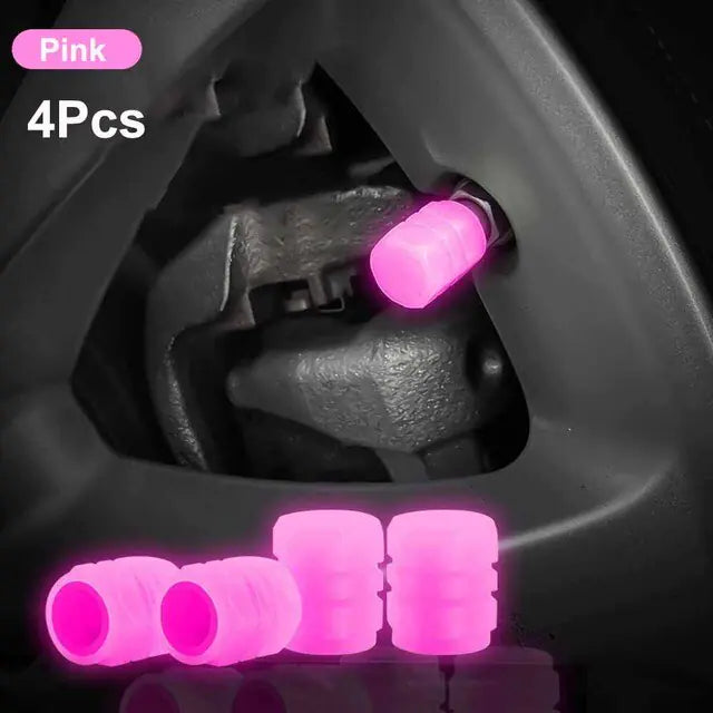 Glow in The Dark Tire Valve Caps